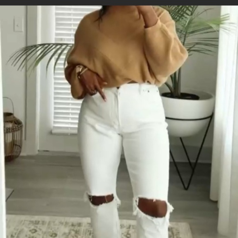 ABERCROMBIE MOM HIGH RISE CURVE LOVE